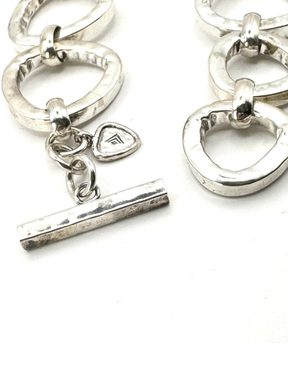 Silpada Retired B2709 “ Silver Rush” Sterling Silver Link Toggle Bracelet - Picture 4 of 5
